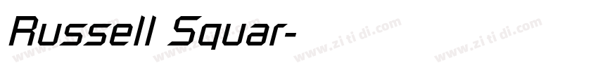 Russell Squar字体转换 Russell Squar字体转换